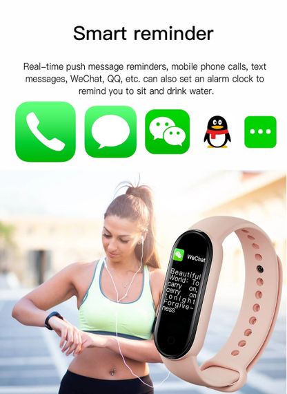 Смарт-часы Smart Band M8, фитнес-трекер, пульсометр, тонометр, спортивные для Android и IOS | Зображення 6