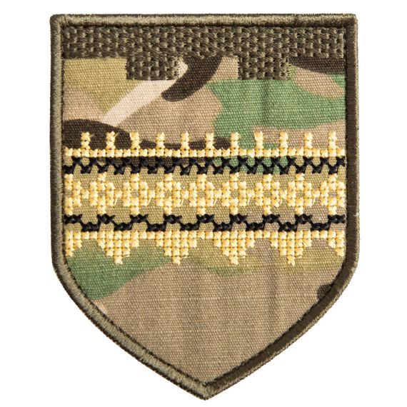 Шеврон IDEIA 87333 Україна 7,2*9,3  Габардин Хакі