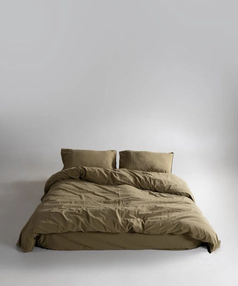 Постельное белье Limasso Stonewashed Ranforce 160 х 220 см Olive