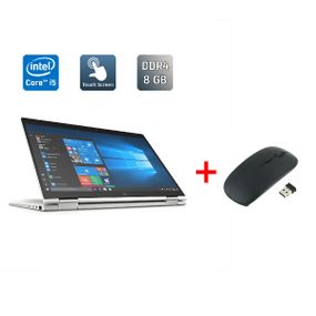 Ноутбук-трансформер HP EliteBook x360 1040 G5 / 14" (1920x1080) IPS Touch / Intel Core i5-8250U (4 (8) ядра по 1.6 - 3.4 GHz) / 8 GB DDR4 / 256 GB SSD / Intel UHD Graphics 620 / WebCam / TouchID / Windows 10 б/в + Подарунок Бездротова миша / USB