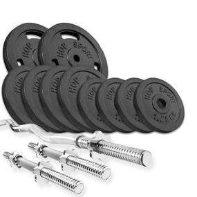 Набір STRONG 37кг з W-подібним і гантельними грифами
