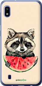 Чохол на Samsung Galaxy A10 2019 A105F Єнотик з кавуном "4605u-1671-2448"