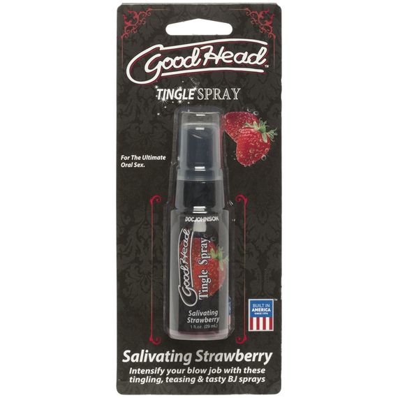 Спрей для мінету Doc Johnson GoodHead Tingle Spray - Strawberry (29 мл) із стимулювальним ефектом | Зображення 1