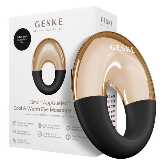 Масажер для очей GESKE Cool&Warm Eye Massager 7в1 gray