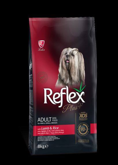 Корм Reflex Plus Dog Adult Mini & Small Breeds Lamb сухой с ягненком для взрослых собак малых пород 8 кг