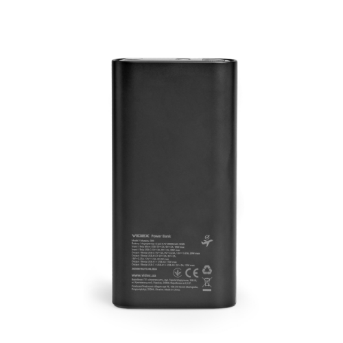 Павербанк 20000 mAh Videx VPB-320-B 22,5W чорний | Зображення 2