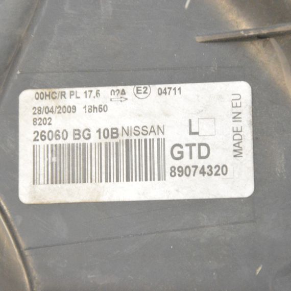 Фара ліва Nissan Micra K12 2007-2010 рестайлінг Фара передня ліва Нісан Мікра к12 26060BG10B | Зображення 8
