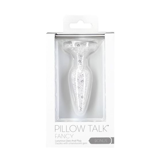 Скляна анальна пробка Pillow Talk Fancy Luxurious Glass Anal Plug, ⌀3,1см, віброкуля в подарунок Sex Aura | Зображення 4