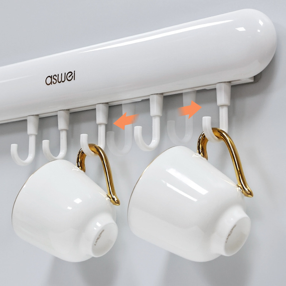 Универсальная настенная вешалка с крючками Towel hook LY-839 | Зображення 3