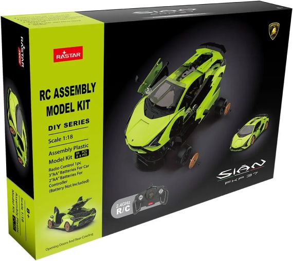 Машинка-конструктор Rastar Lamborghini Sian 1:18. Зелений | Зображення 8