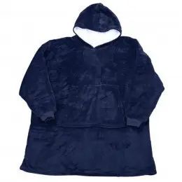 Толстовка-плед с капюшоном для мужчины и женщины - / Плед толстовка, худи Синий