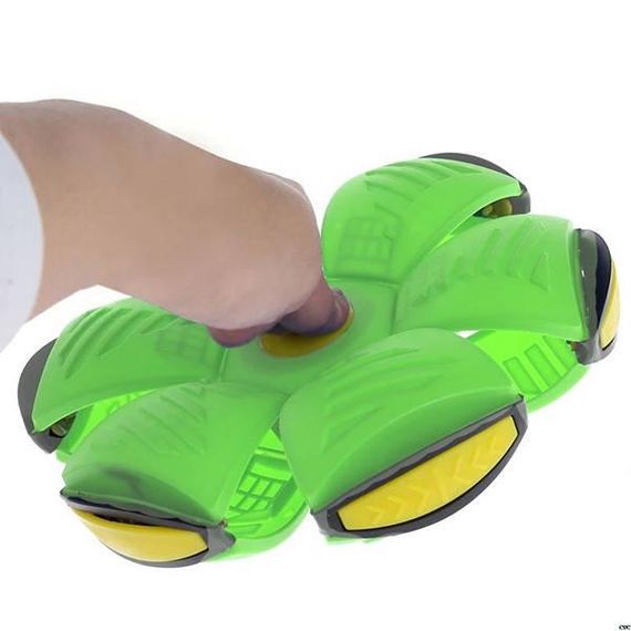 Літаючий м'яч-тарілка фрісбі трансформер Зелений