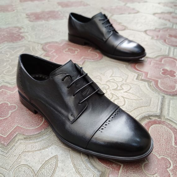 Чоловічі туфлі дербі з шкіри 42 розмір | Зображення 4