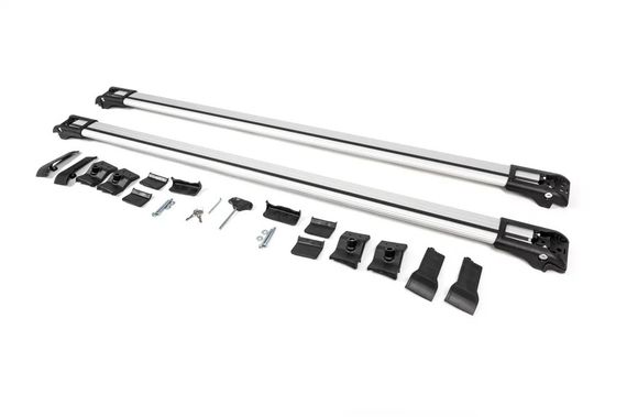 Багажник поперечины на стандартные рейлинги с замком WingBar V1 (2 шт) до 140 см, Серый для Jeep Cherokee KL 2013- гг | Зображення 3