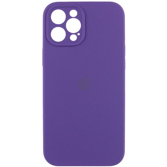 Чехол Silicone Case Full Camera Protective (AA) для Apple iPhone 12 Pro (6.1") Фиолетовый / Amethyst