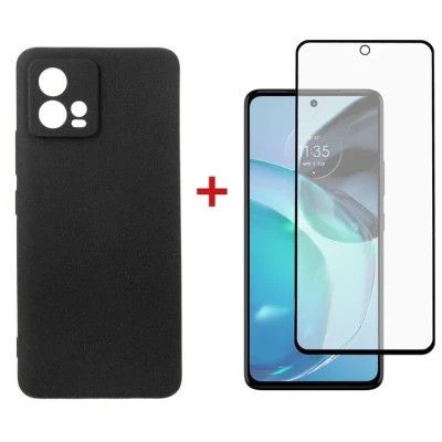 Чехол для мобильного телефона Dengos Kit for Motorola G72 case + glass (Black) (DG-KM-51) - Топ Продаж!