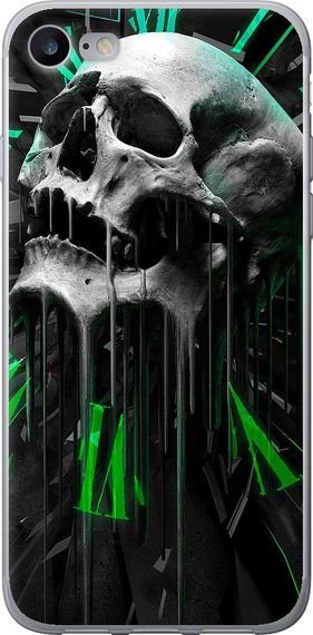 Чехол на iPhone 7 Череп-часы "4100u-336-17620"