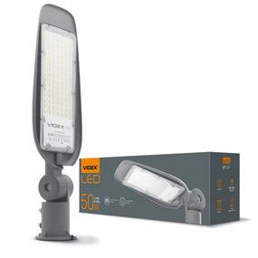 LED вуличний ліхтар VIDEX (поворотний) 50W 5000K сірий