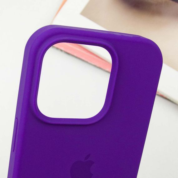Чехол Silicone Case Full Protective (AA) для Apple iPhone 16 Pro Max (6.9") Фиолетовый / Ultra Violet | Зображення 4