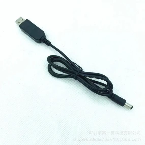 Кабель usb dc 12 v, usb дріт для під'єднання роутера до повербанка, DC 5.5x2.1 мм | Зображення 2