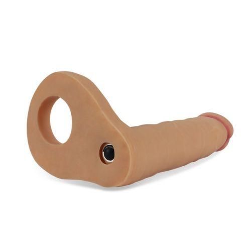 Насадка для двойного проникновения - The Ultra Soft Double Vibrating 6.25 " Sex Aura | Зображення 1