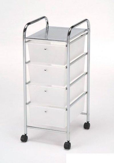 Комод на колесах на 4 ящика Onder Mebli (BS-1011-4 W) | Зображення 1