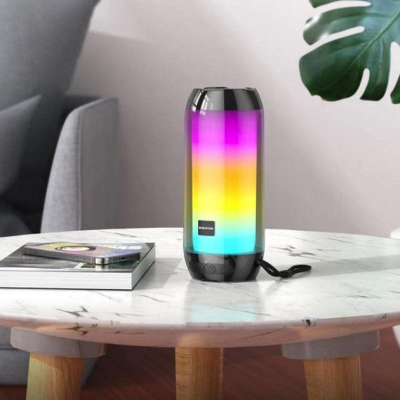 Портативная колонка BOROFONE BR25 Crazy sound colorful luminous BT speaker Black | Зображення 2