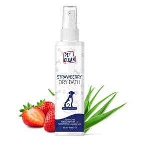Сухий шампунь Pet Clean DRY BATH-STRAWBERRY для тварин з ароматом полуниці 250 мл