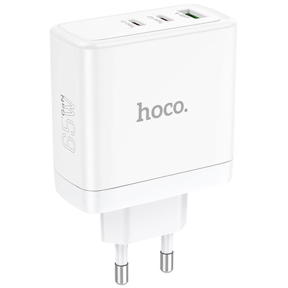 МЗП Hoco N30 Glory PD65W+QC3.0 (1USB-A/2C) White