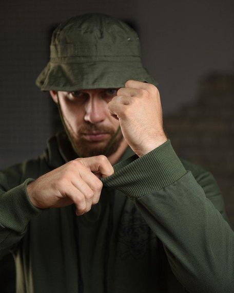 Худі maklin череп олива НП4945 | Зображення 5