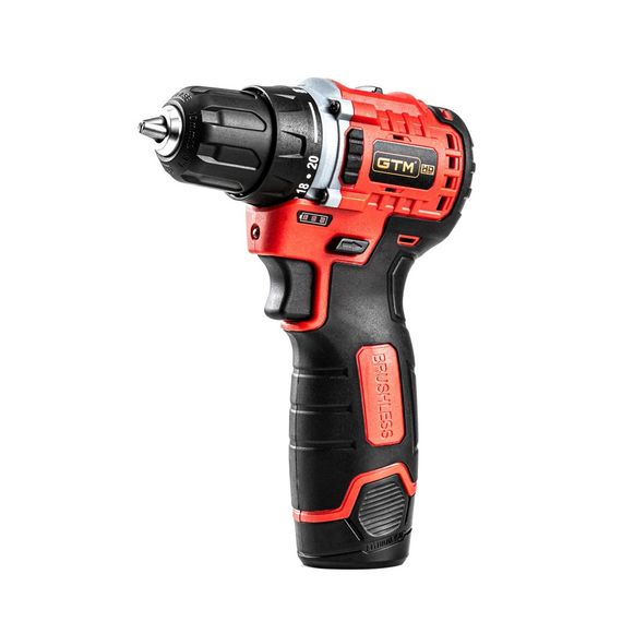Шурупокрут акумуляторний GTM DS12/38BL (38 Нм, 0.8-10 мм, BL, 12 В) | Зображення 1