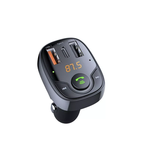 Автомобільний зарядний пристрій з функцією трансмітера FM Launcher Power PD-01 2USB+Type-C, FM модулятор