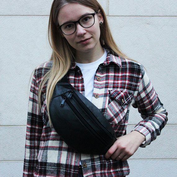 Универсальная сумка бананка, Мужская сумка бананка украинского производства на змейке WF-97 | Зображення 1