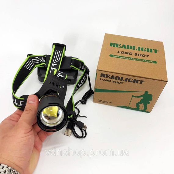 Налобний ліхтар на голову Bailong, Ліхтар на голову для гаража і дачі, Ліхтарик налобний потужний ML-56 | Зображення 2