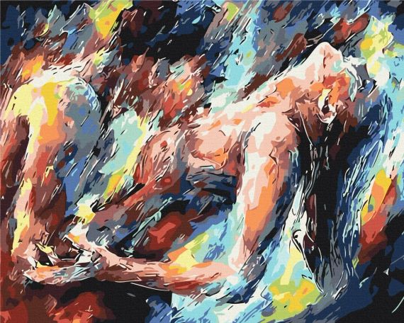 Картина по номерам Фарби пристрасті Жанр НЮ 18+ Картина за номерами на підрамнику складність 4 зірки 40х50 | Зображення 1