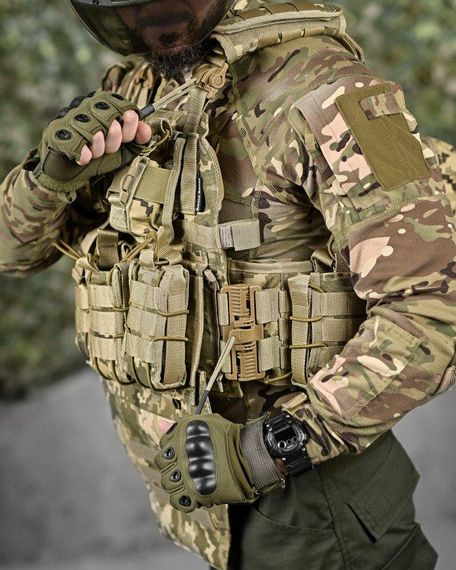 Качественная плитоноска мультикам Single sword STATIX пиксель ТР6298 | Зображення 6