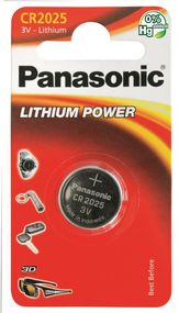 Батарейка Panasonic литиевая CR2025 блистер, 1 шт. (CR-2025EL/1B)
