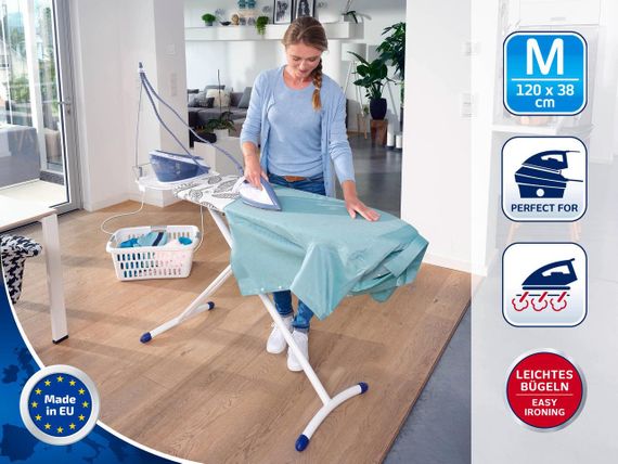 Прасувальна дошка Leifheit AirBoard Express L 130x38 см, легка термопластикова стільниця, 72567 | Зображення 1