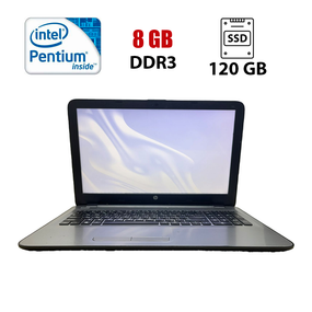 Ноутбук HP 15-ay087ur / 15.6" (1366х768) TN / Intel Pentium N3710 (4 ядра по 1.6 - 2.56 GHz) / 8 GB DDR3 / 120 GB SSD / Intel HD Graphics / WebCam б/в