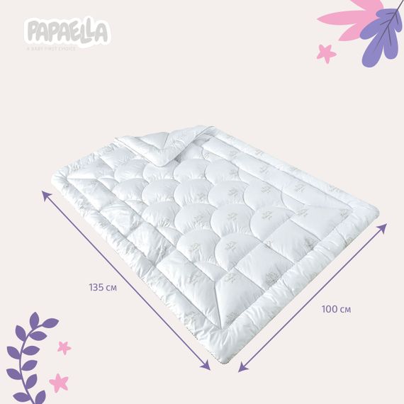 Детское одеяло Super Soft Classic PAPAELLA 100x135 см мягкое антиаллергическое, искусственный пух, белое | Зображення 4