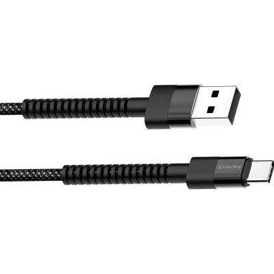 Дата кабель USB-C to USB-C 1.0m 2.4А black ColorWay (CW-CBUC063-BK) | Зображення 1