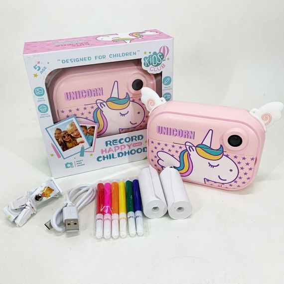 Дитяча цифрова камера з моментальним друком YT008 PINK | Зображення 1