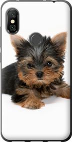 Чехол на Xiaomi Redmi Note 6 Pro Щенок йоркширского терьера "931u-1551-17620"