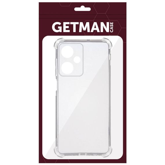 TPU чохол GETMAN Ease logo посилені кути Full Camera для Xiaomi Redmi 13 4G / Poco M6 4G Безбарвний (прозорий) | Зображення 2