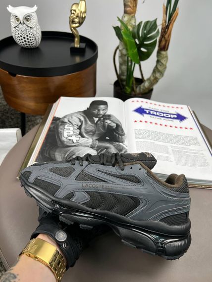 Чоловічі кросівки Lacoste L003 2K24 PRM Grey Black  (текстиль) A4389 | Зображення 5