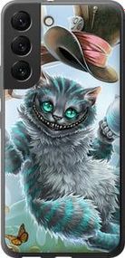Чехол на Samsung Galaxy S22 Чеширский кот 2 из силикона FCh_045091