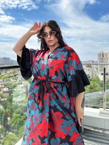 Розкішна шовкова довга туніка PLUS SIZE