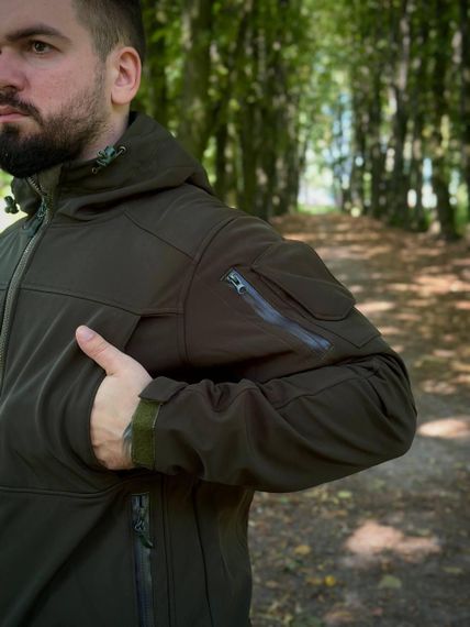 Костюм олива Softshell Куртка + штани | Зображення 6