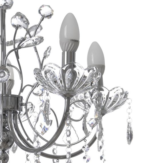 Люстра свеча подвесная хрустальная E14 60W (BCL-657S/5) | Зображення 1