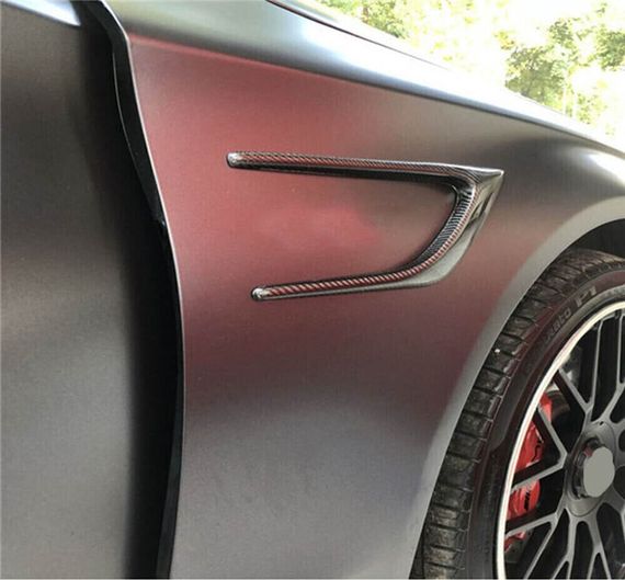 Карбоновые накладки на передние крылья (для Купе/Кабриолет C63 AMG 2015-2019) для Mercedes C-сlass W205 | Зображення 4
